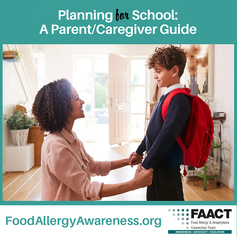 Planning for school as a parent of a child with food allergies